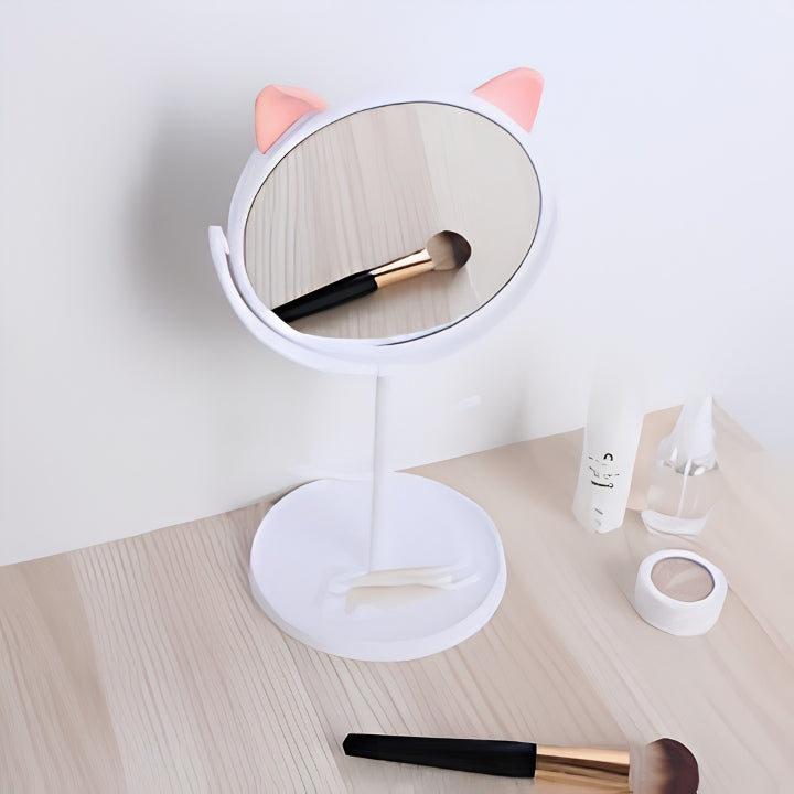 360° Rotating Cat Shape Makeup Mirror