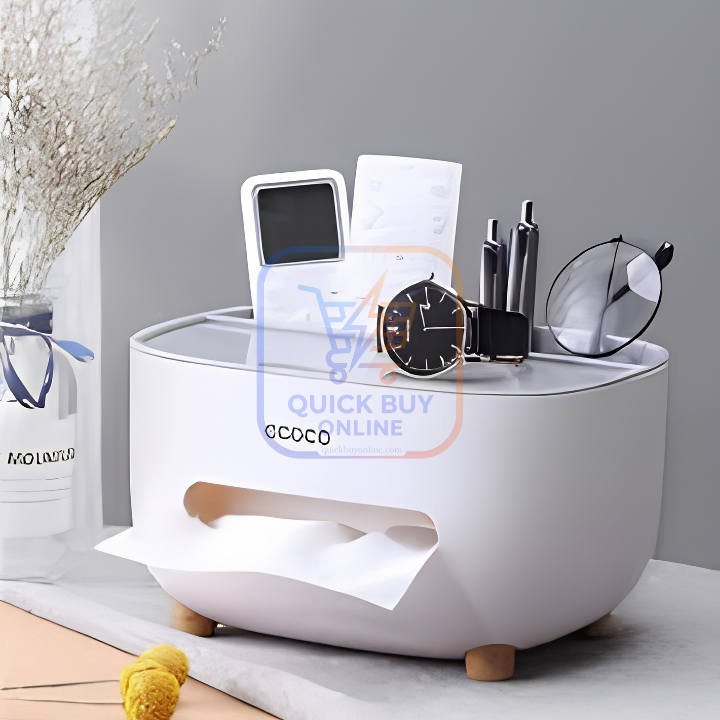 Ecoco Multifunctional Tissue Storage Organizer