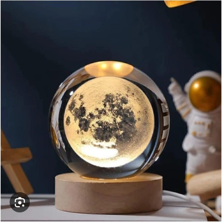 3D Crystal Ball Night Light LED Galaxy Lamp
