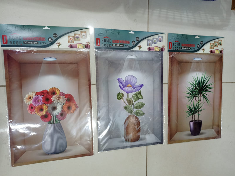 3D Decorative Waterproof Wall Stickers Pack