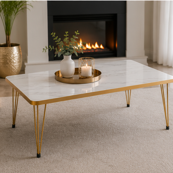 Luxury UV Gloss Center Coffee & Decor Table
