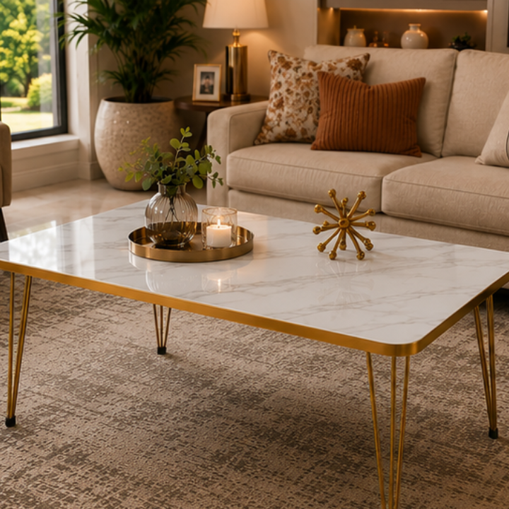 Luxury UV Gloss Center Coffee & Decor Table