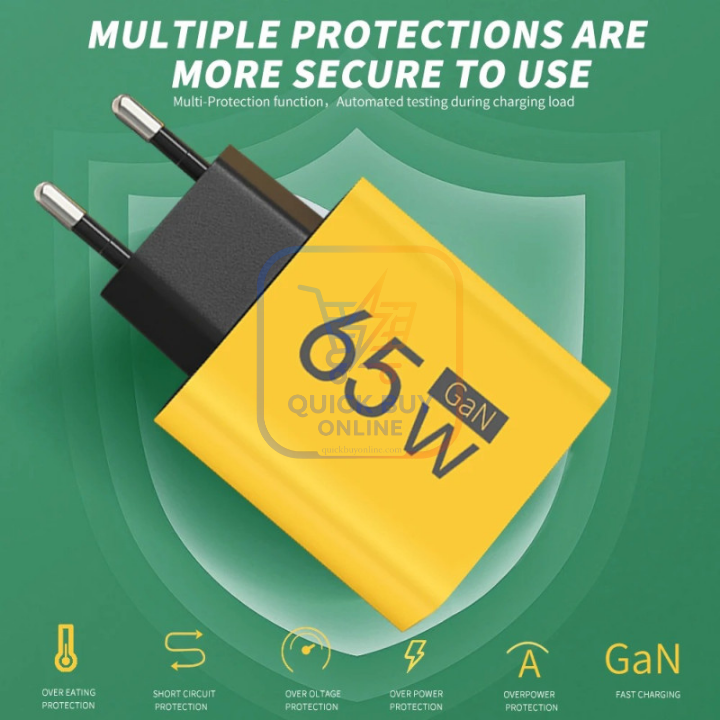 65W GaN USB Type C Fast Charger
