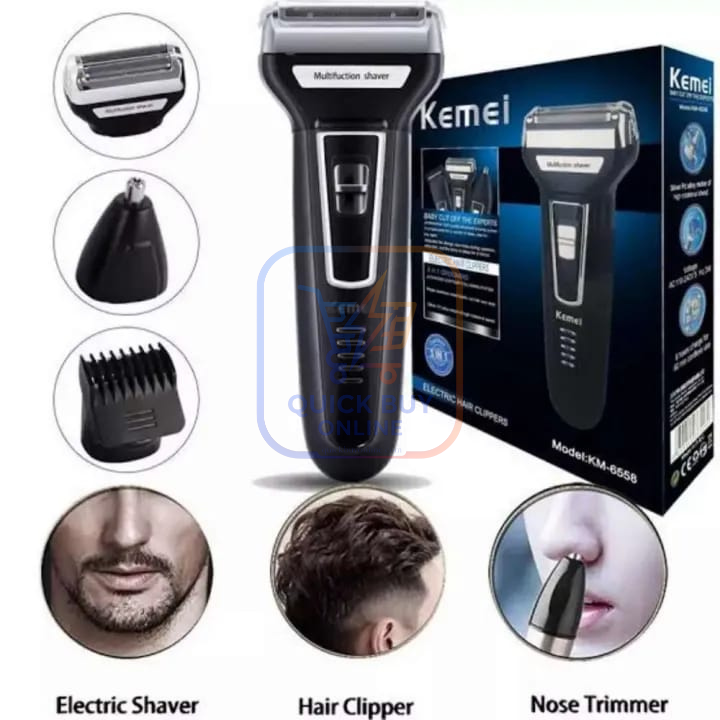Kemei 3-in-1 Rechargeable Grooming Kit