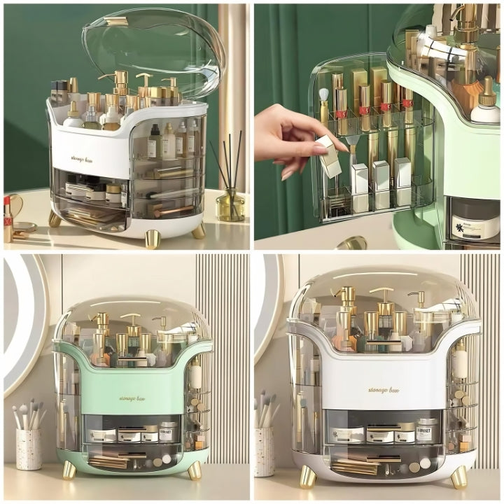 Luxury Dustproof Makeup Storage Organizer Box