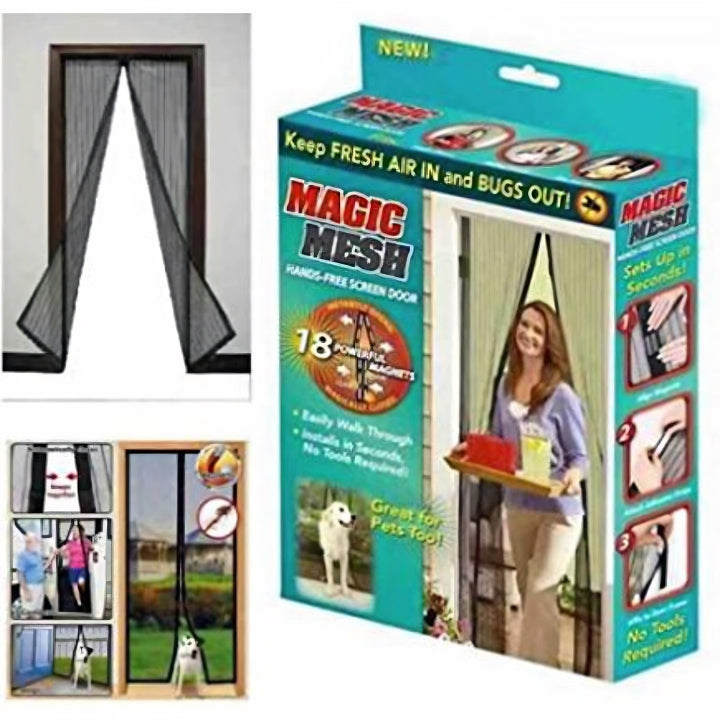 Magnetic Mesh Mosquito Screen Door Curtain