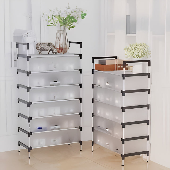 Multi Layer Dustproof Shoe Storage Rack