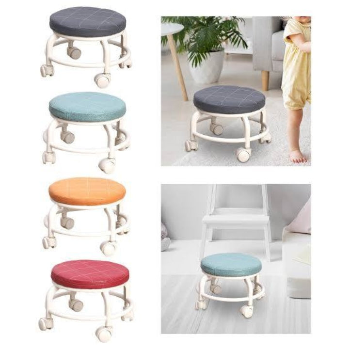 Portable Rolling Stool Chair with Wheels