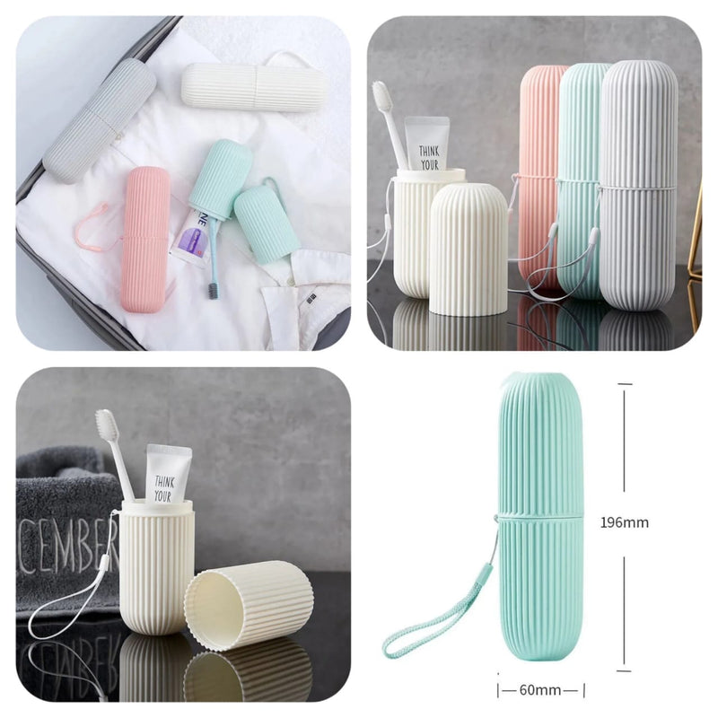 Portable Travel Toothbrush Holder Organizer Case